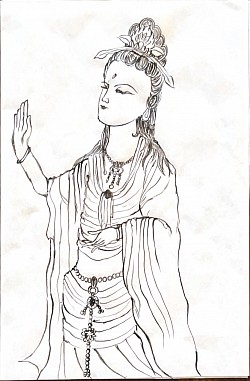 仏画 観世音菩薩