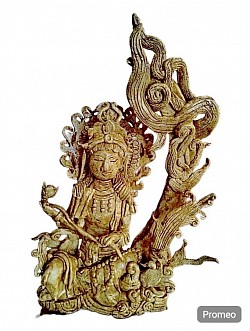 水月観音 高さ約27cm‪✕‬幅約18cm 7,800円